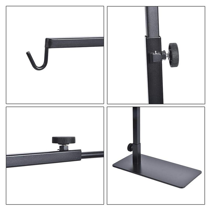 Hamiledyi Adjustable Reptile Lamp Stand 15"-25" Metal Bracket - Heavy-Duty Heat/UVB Light Holder for Reptile Terrariums, Turtle Tanks & Amphibian Habitats - Image 5